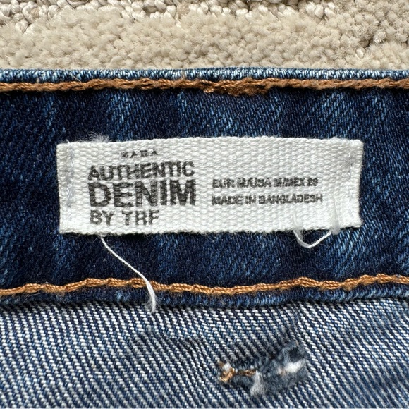 ✨ Zara Authentic Denim Button Down High Rise Blue Jean Skirt - Picture 5 of 10